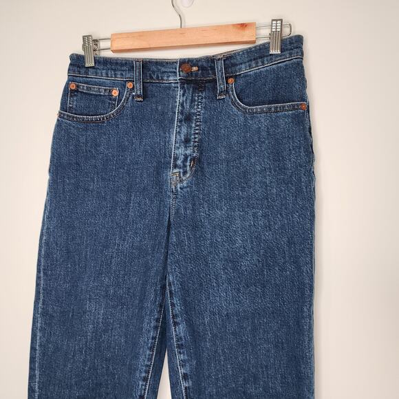 Madewell Tapered Leg Jeans in Bellclaire Wash 26 - Picture 3 of 7